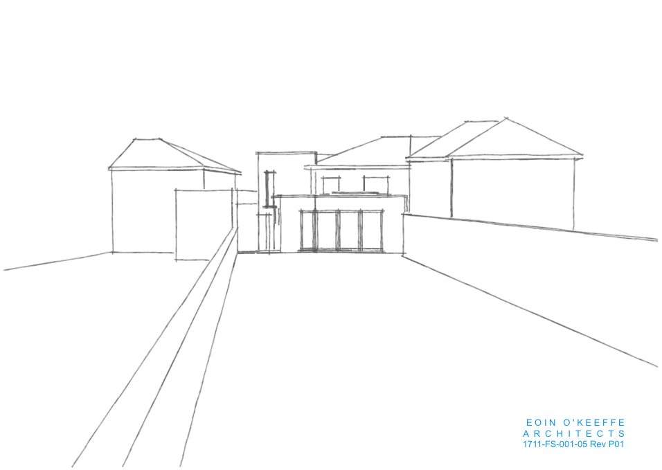 House Extension 3D Image, Abbeyside, Eoin O’Keeffe Architects