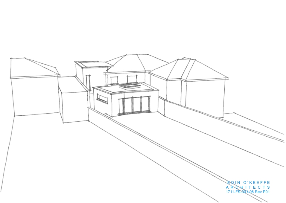 House Extension 3D Image, Abbeyside, Eoin O’Keeffe Architects