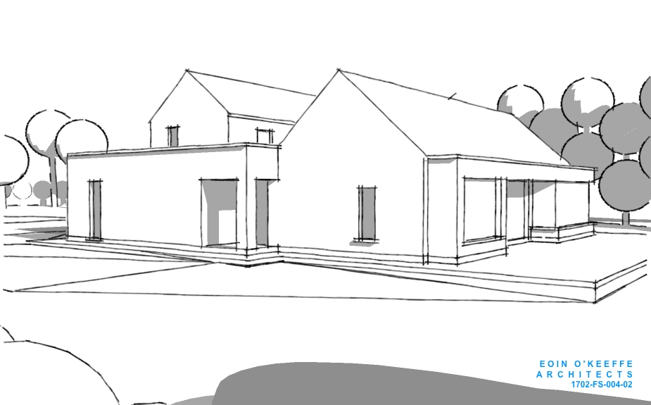 New House 3D | Dungarvan | Rural Site | Eoin O'Keeffe Architects