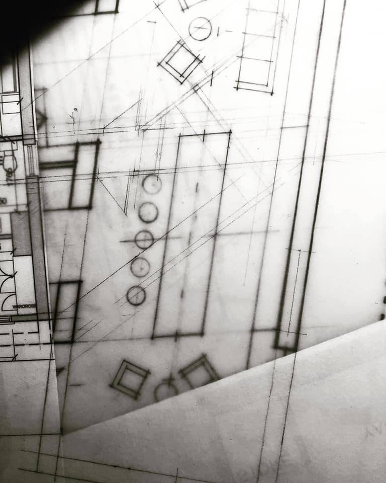 House Extension Design Development | Floor Plan | Sketch Design | Hand Drawing 003 | Eoin O'Keeffe Architects
