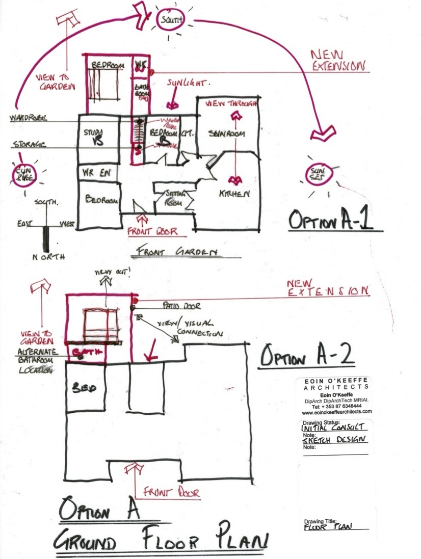 Preliminary Sketch Design Plan Drawing | Option A |