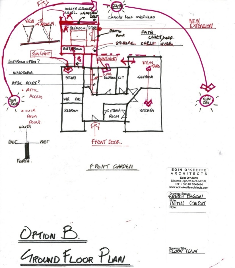 Preliminary Sketch Design Plan Drawing | Option B | | Eoin O’Keeffe Architects